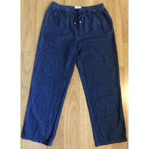 Drapers and Damons Women's Size PM Pull On Trouser Pants Blue